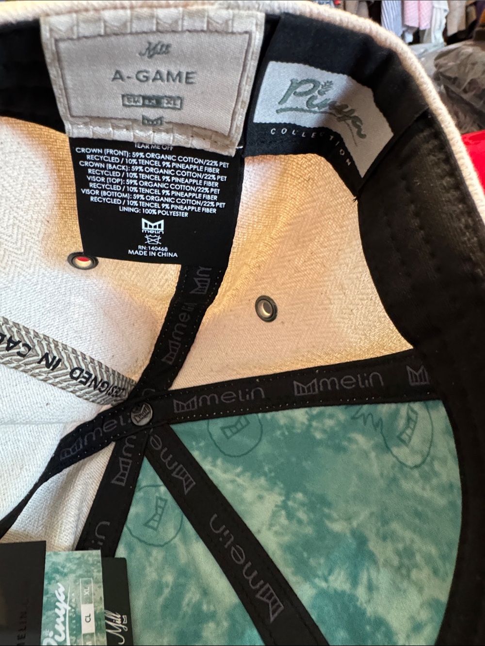 Melin A-Game MILL PINYA Eco-Luxury Snapback Hat w/Dust Bag - Picture 11 of 12